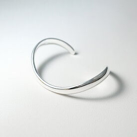 カーブ バングル シルバー レディース バングル シンプル 大人 カジュアル 普段使い アクセサリー ジュエリー 誕生日プレゼント おしゃれ ギフト プチプラ バングル