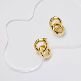 ダブル フープ ピアス レディース シンプル ゴールド シルバー ピアス 普段使い アクセサリー ジュエリー 誕生日プレゼント ギフト プレゼント 結婚式 おしゃれ プチプラ ピアス little402