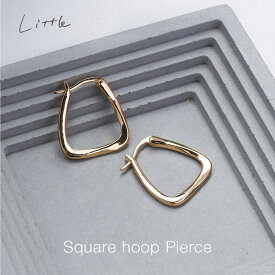 スクエア フープピアス シンプル 大人 ゴールド プラチナ シルバー 普段使い アクセサリー ジュエリー プレゼント ギフト プレゼント 結婚式 おしゃれ プチプラ