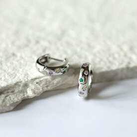 フープピアス ピアス フープ レディース カラーストーン シ ピアス ンプル シルバー ゴールド 普段使い アクセサリー ジュエリー 誕生日プレゼント ギフト プレゼント おしゃれ プチプラ 大人