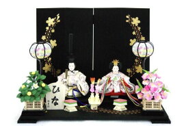 雛人形　コンパクト　可愛い　親王飾り　1-107