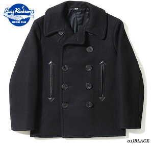 BUZZ RICKSON'S oYN\Y WILLIAM GIBSON COLLECTIN PR[g ~^[gtype BLACK PEA COAThNo.BR12394