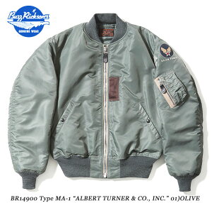 BUZZ RICKSON'S �o�Y���N�\���Y �~���^���[Type MA-1 �gALBERT TURNER & CO., INC.�hNo.BR14900-01(SAGE GREEN)