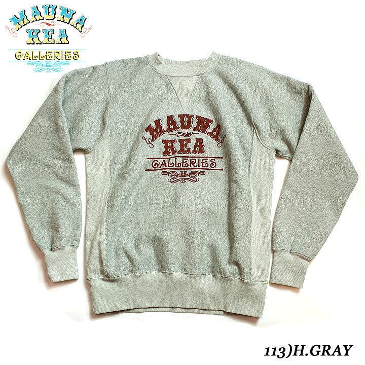 楽天市場】MAUNA KEA GALLERIESORIGINALCREW NECK SWEAT SHIRT 