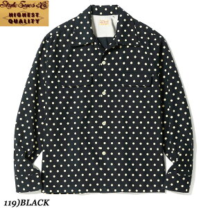 STYLE EYES Early 1950s StyleFlannel Sports Shirt�gPOLKA DOT�hStyle No.SE29572