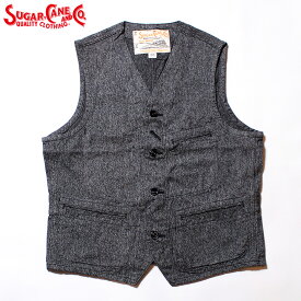 SUGAR CANEシュガーケーン9oz. BLACK COVERT WORK VESTStyle No.SC12795