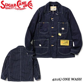 SUGAR CANE9oz. WABASH STRIPE WORK COATStyle No.SC14372