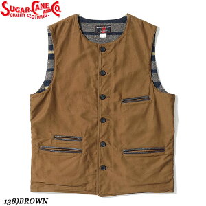 SUGAR CANEFICTION ROMANCE9.5oz. MOLESKIN VESTNo.SC15832