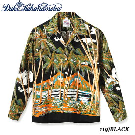 DUKE KAHANAMOKUSPECIAL EDITIONRAYON L/S"COCONUT PALMS & DIAMOND HEAD"Style No.DK26794