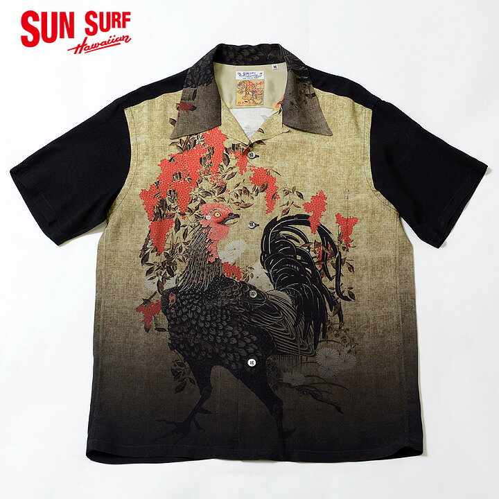 楽天市場】SUN SURF日本の意匠×伊藤若冲アロハシャツRAYON S/S 