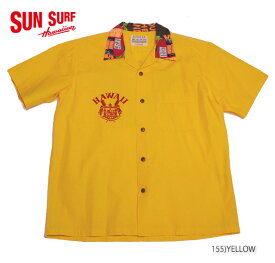 SUN SURF DINER SHIRTサンサーフ アロハシャツCOTTON S/S OPEN COLLAR DINER SHIRT"HAWAIIAN CREST"Style No.SS37891