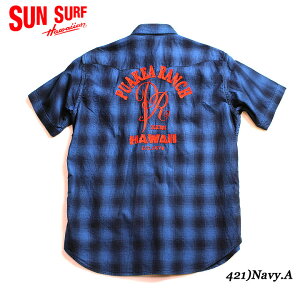 ��������ALOHA BY KING-SMITH7.25oz. INDIGO TWILL CHECKWESTERN SHIRTPUAKEA RANCHStyle No.SS38830