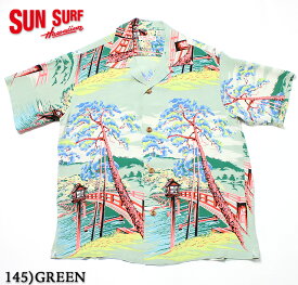 SUN SURF サンサーフ アロハシャツRAYON S/S"TOGETU BRIDGE"Style No.SS32161
