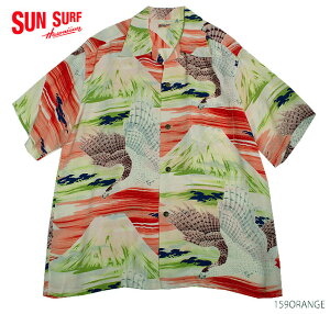 SUN SURF �T���T�[�t �A���n�V���cRAYON S/SHAWKS OVER Mt.FUJIStyle No.SS34466