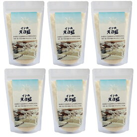 塩「インカ天日塩500g×6」この天空の塩田で作られた天日塩は、インカの時より600年もの間相互扶助の精神により大切に守られ村人の生活を支えてきました。