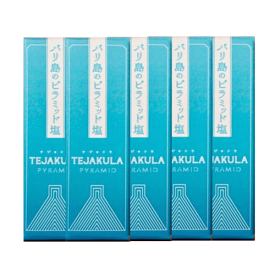 ソルト【PYRAMID SALT/ピラミッドソルト7g×5 】TEJAKULA バリ島のピラミッド塩携帯瓶大切な方へのプレゼントに最適 ネコポス便にてお届けいたします。