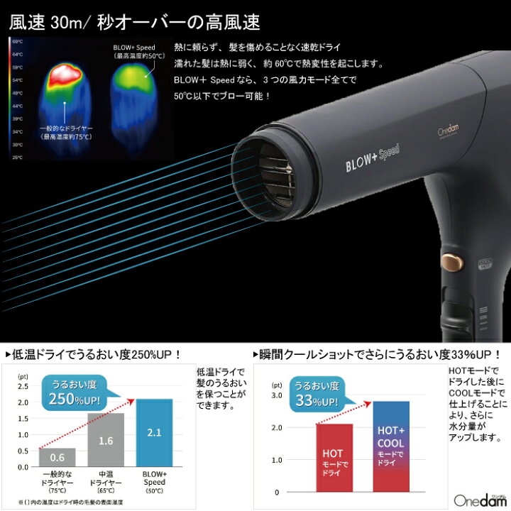 楽天市場】【お買い物マラソン期間P3倍】 Onedam プラズマイオン ヘア 