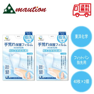 【2個セット】 手荒れ保護フィルム フィットバンN プロ仕様指先用 スタンダード40枚