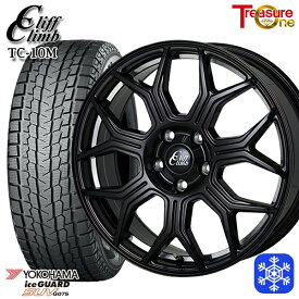 225/60R18 RAV4 NX 2024〜2025年製 ヨコハマ アイスガードSUV G075 トレジャーワン クリフクライム TC10M BK 18インチ 7.0J 5H114.3 スタッドレスタイヤホイール4本セット