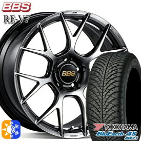 235/50R18 101Y XL ヨコハマ ブルーアース 4S AW21 BBS RE-V7 ダイヤモンドブラック（DB） 18インチ 7.5J 5H114.3 オールシーズンタイヤホイールセット