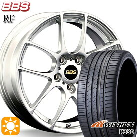 【取付対象】マツダ2 ノート 205/45R17 88W XL ウィンラン R330 BBS RF ダイヤモンドシルバー（DS） 17インチ 7.0J 4H100 サマータイヤホイールセット