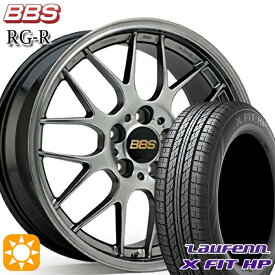 【取付対象】225/65R17 102H ラウフェン X FIT HP LA41 BBS RG-R ダイヤモンドブラック（DB） 17インチ 7.0J 5H114.3 サマータイヤホイールセット