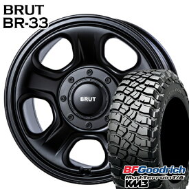 【取付対象】LT285/70R17 121/118Q RBL BFグッドリッチ マッドテレーン T/A KM3 BRUT ブルート BR-33 ミリタリーブラック 17インチ 8.0J 6H139.7 サマータイヤホイールセット