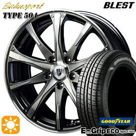 【取付対象】リーフ レヴォーグ 215/50R17 91V グッドイヤー エフィシェントグリップ エコ EG01 BLEST バーンシュポルト タイプ504 ダークグレー 17インチ 7.0J 5H114.3 サマータイヤホイールセット