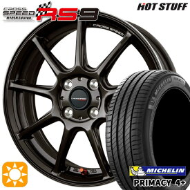 最大2,000円OFFクーポン★アクア ヤリス 195/50R16 88V XL ミシュラン プライマシー4プラス HotStuff ホットスタッフ クロススピード RS9 GGM 16インチ 6.0J 4H100 サマータイヤホイールセット