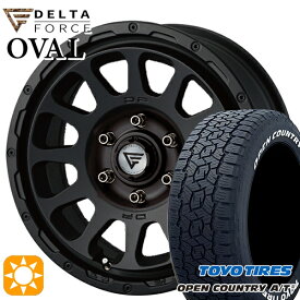 【取付対象】200系ハイエース 215/65R16 109/107R トーヨー オープンカントリーA/T3 ホワイトレター デルタフォース オーバル マットブラック 16インチ 7.0J 6H139.7 サマータイヤホイールセット