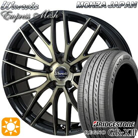 4/24-4/27 P5倍！アクセラ アテンザ 215/45R18 93W XL ブリヂストン レグノ GR-X3 モンツァ ワーウィック エンプレスメッシュ ブラッククリア/ポリッシュ 18インチ 7.0J 5H114.3 サマータイヤホイールセット