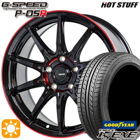 4/24-4/27 P5倍！オデッセイ レヴォーグ 225/45R18 91W グッドイヤー イーグル LSEXE HotStuff ジースピード P-05R ブラックレッドクリア 18インチ 7.0J 5H114.3 サマータイヤホイールセット