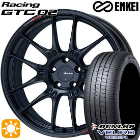 4/24-4/27 P5倍！245/45R19 102W XL ダンロップ ビューロ VE304 ENKEI エンケイ レーシング GTC02 マットブラック 19インチ 8.0J 5H114.3 サマータイヤホイールセット