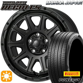 【取付対象】リーフ レヴォーグ 215/50R17 95W XL ピレリ パワジー モンツァ ハイブロック レグルス サテンブラック 17インチ 7.5J 5H114.3 サマータイヤホイールセット