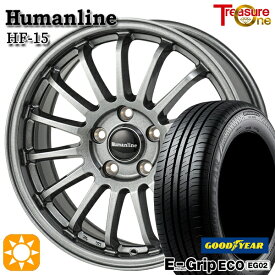 【取付対象】80ノア/ヴォクシー 195/65R15 91H グッドイヤー エフィシェントグリップ EG02 トレジャーワン ヒューマンライン HF15 ダークグレー 15インチ 6.0J 5H114.3 +53 サマータイヤホイールセット