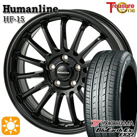 【取付対象】80ノア/ヴォクシー 195/65R15 91S ヨコハマ ブルーアース ES32 トレジャーワン ヒューマンライン HF15 ブラック 15インチ 6.0J 5H114.3 +53 サマータイヤホイールセット