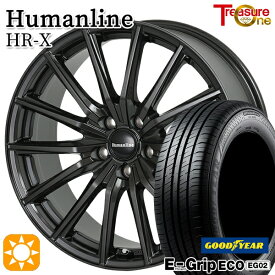 【取付対象】80ノア/ヴォクシー 195/65R15 91H グッドイヤー エフィシェントグリップ EG02 トレジャーワン ヒューマンライン HRX TB 15インチ 6.0J 5H114.3 +53 サマータイヤホイールセット