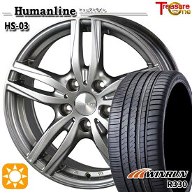 4/24-4/27 P5倍！215/40R18 89W XL ウィンラン R330 トレジャーワン ヒューマンライン HS03 18インチ 7.0J 5H100 サマータイヤホイールセット