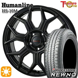 【取付対象】205/65R15 94S ブリヂストン ニューノ トレジャーワン ヒューマンライン HS10M ブラック 15インチ 6.0J 5H114.3 +53 サマータイヤホイールセット
