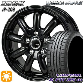 4/24-4/27 P5倍！225/45R18 91W ラウフェン S FIT aS-01 LH02 モンツァ ザック JP209 グロスブラック 18インチ 7.5J 5H114.3 サマータイヤホイールセット