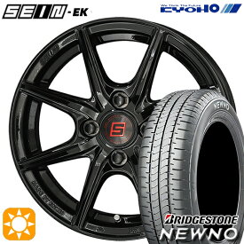 4/24-4/27 P5倍！175/70R14 84S ブリヂストン ニューノ KYOHO ザイン EK　EINEK[フローフォーミング製法] ブラック 14インチ 5.5J 4H100 サマータイヤホイールセット