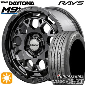 【取付対象】エスティマ ヤリスクロス 215/60R16 95V ブリヂストン レグノ GR-X3 RAYS レイズ チームデイトナ M9+ AOJ 16インチ 7.0J 5H114.3 サマータイヤホイールセット