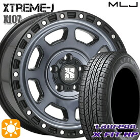 最大2,000円OFFクーポン★215/60R17 96H ラウフェン X FIT HP LA41 MLJ エクストリームJ XJ07 グロスブラック マシンインディゴ 17インチ 8.0J 5H114.3 サマータイヤホイールセット