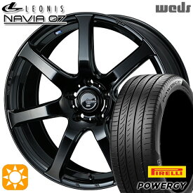 【取付対象】225/40R19 93W XL ピレリ パワジー Weds ウェッズ レオニス ナヴィア07 PBK (プレミアムブラック) 19インチ 8.0J 5H114.3 サマータイヤホイールセット