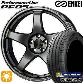 最大2,000円OFFクーポン★205/55R16 91W ミシュラン プライマシー4 ENKEI エンケイ パフォーマンスライン PF05 ダークシルバー 16インチ 6.5J 5H100 サマータイヤホイールセット