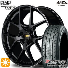 4/24-4/27 P5倍！アイシス ノア 215/45R17 91V XL ヨコハマ ブルーアース ES32 MID RMP 025F セミグロスBK/リムエッジDCロゴMC 17インチ 7.0J 5H114.3 サマータイヤホイールセット