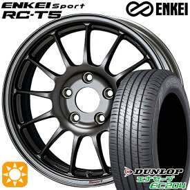 6/11までポイント5倍★ヴェゼル オデッセイ 215/60R16 95H ダンロップ エナセーブ EC204 ENKEI エンケイスポーツ RC-T5 ダークシルバー 16インチ 6.5J 5H114.3 サマータイヤホイールセット