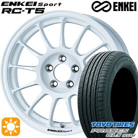 6/11までポイント5倍★ヴェゼル オデッセイ 215/60R16 95V トーヨー プロクセス CL1 SUV ENKEI エンケイスポーツ RC-T5 ホワイト 16インチ 6.5J 5H114.3 サマータイヤホイールセット