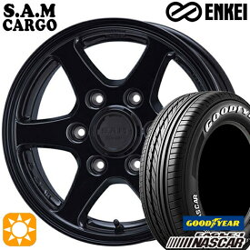 【取付対象】195/80R15 107/105L グッドイヤー イーグル #1 ナスカー ENKEI S.A.M カーゴ ブラック 15インチ 6.0J 6H139.7 サマータイヤホイールセット