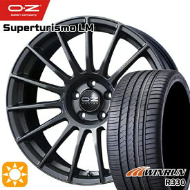 最大2,000円OFFクーポン★ベンツ Aクラス/Bクラス 225/40R18 92W XL ウィンラン R330 OZ スーパーツーリズモ LM マットグラファイト 18インチ 8.0J 5H112 サマータイヤホイールセット